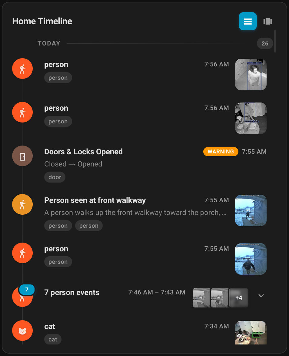 Chronicle Card — Home Timeline
